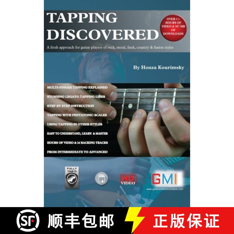 【3-4周达】Tapping Discovered: A fresh approach for guitar players of rock, metal, funk, country &... [9781916302457]
