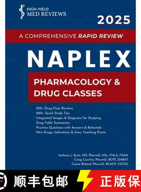 预订 2025 NAPLEX - Pharmacology & Drug Classes: A Comprehensive Rapid Review [9798330231683]