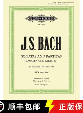 【3-4周达】Sonatas and Partitas for Violin Solo Bwv 1001-1006 (Transcribed for Viola) [9790577011042]