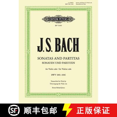 【3-4周达】Sonatas and Partitas for Violin Solo Bwv 1001-1006 (Transcribed for Viola) [9790577011042]