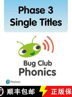 【3-4周达】Bug Club Phonics Phase 3 Single Titles (36 books) [9781292342979]