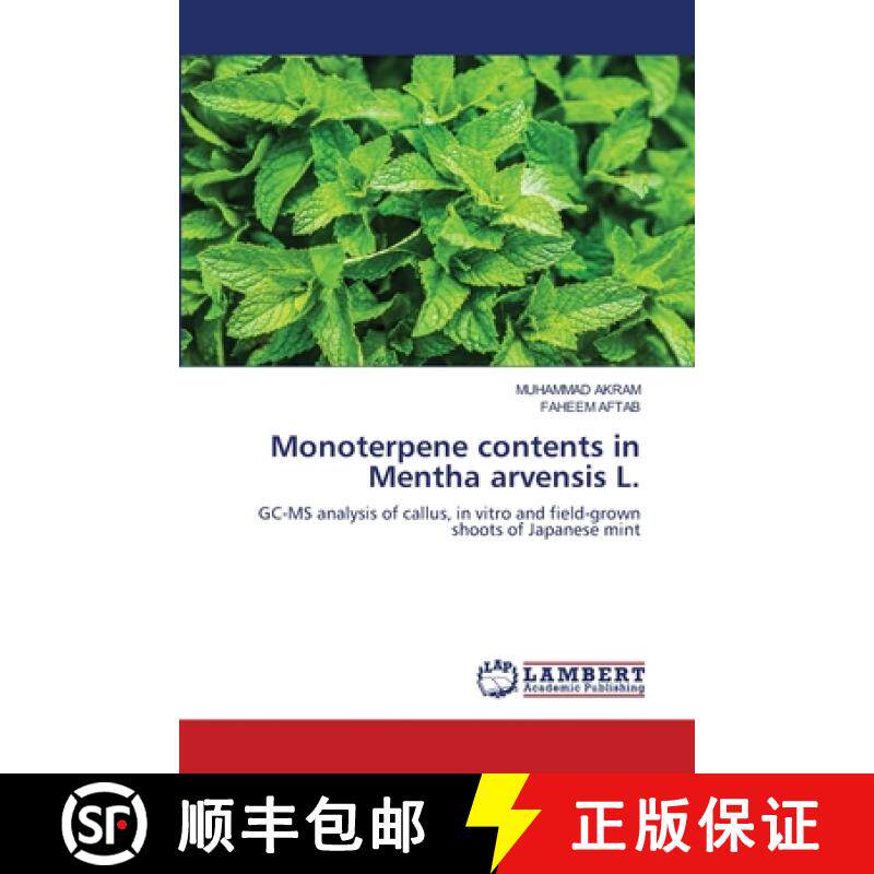 预订 Monoterpene contents in Mentha arvensis L. [9786200569547]