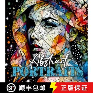 Faces Portraits Book Coloring Women 9781965017180 Adults for Poly Low 4周达 Abstract ...