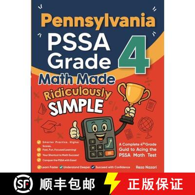 【3-4周达】Pennsylvania PSSA Grade 4 Math Made Ridiculously Simple: A Comprehensive 4th Grade Guide t... [9798903504510]