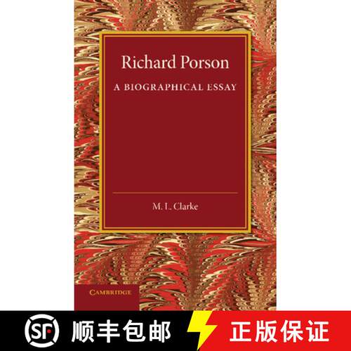 预订 Richard Porson: A Biographical Essay [9781107437654]