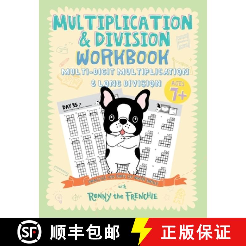 预订 Multiplication & Division Workbook - Multi-Digit Multiplication & Long Division: Practice 100 Da... [9781923029101]