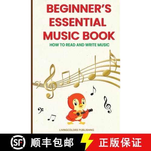 【3-4周达】Beginner's Essential Music Book (How to Read and Write Music in Treble and Bass Clefs) [9791197931796]