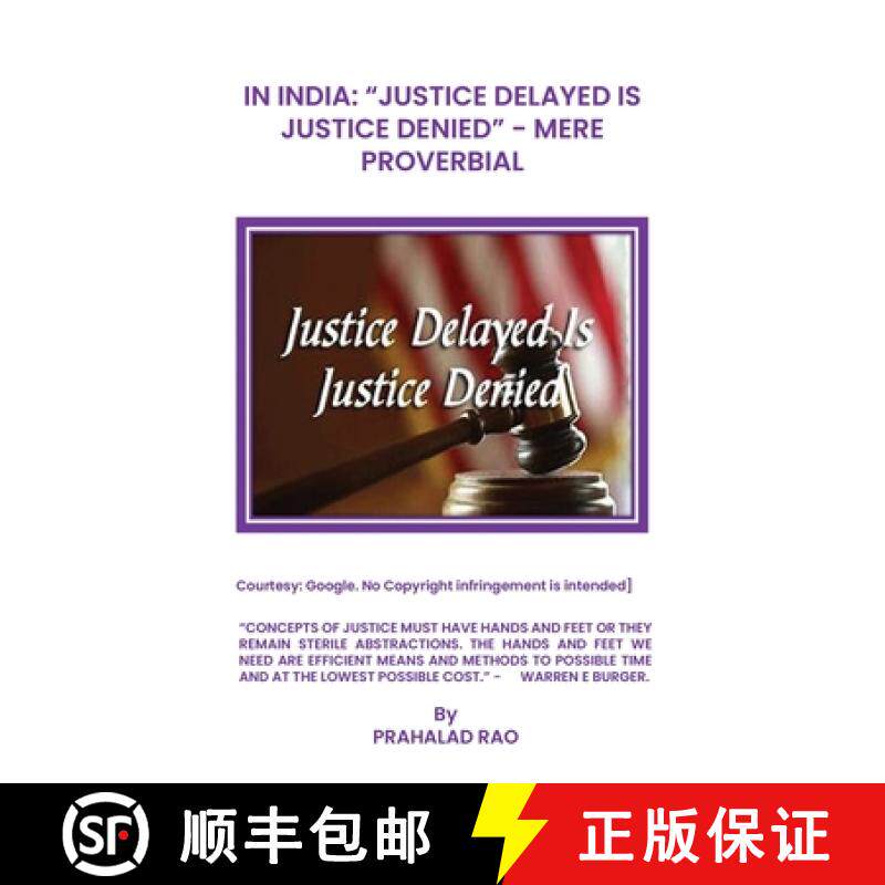 【3-4周达】In India: Justice Delayed Is Justice Denied Mere Proverbial [9789362616821]