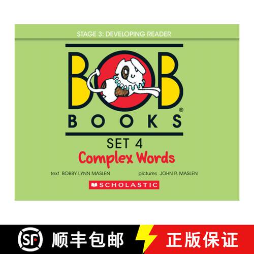 【3-4周达】精装 Bob Books - Complex Words Hardcover Collection of 8 Stories | Decodable Phonics Stori... [9781546121602]