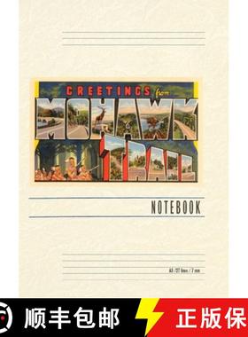 预订 Vintage Lined Notebook Greetings from Mohawk Trail, Mass. [9798385421084]