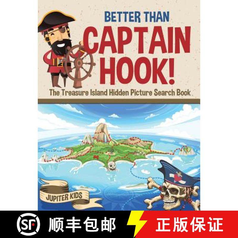 【3-4周达】Better Than Captain Hook! The Treasure Island Hidden Picture Search Book [9781541936263]