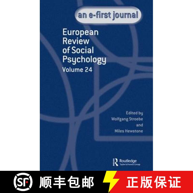 【3-4周达】European Review of Social Psychology: Volume 24 [9781138824089]