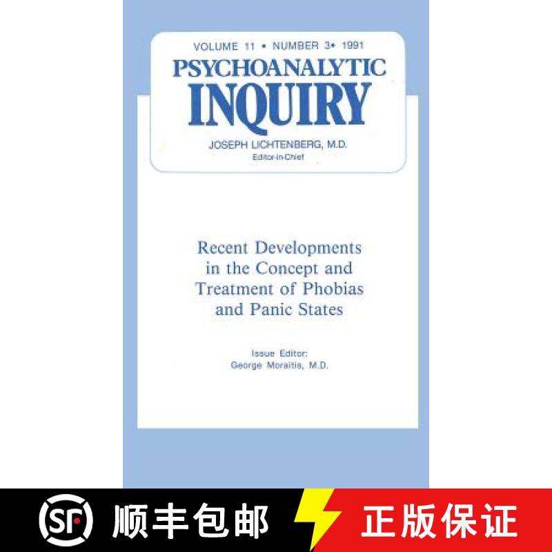 【3-4周达】Recent Developments in the Concept and Treatment of Phobias and Panic States: Psychoanalyt... [9780881639506]