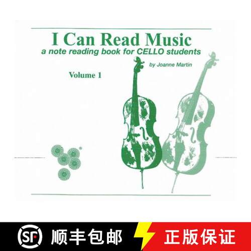【3-4周达】I Can Read Music, Vol 1: A Note Reading Book for Cello Students [9780874874419]