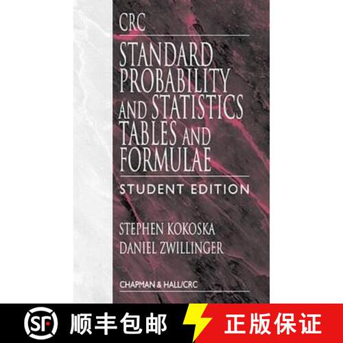 【3-4周达】CRC Standard Probability and Statistics Tables and Formulae, Student Edition [9780849300264]