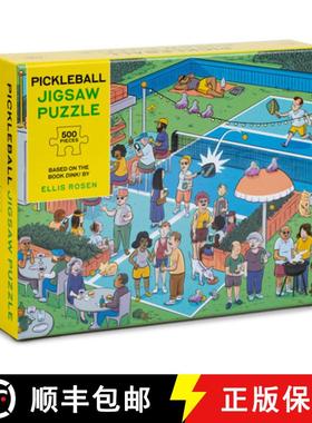 【3-4周达】Pickleball Jigsaw Puzzle: 500-Piece Jigsaw Puzzle Based on the Book Dink! (with 10 Hidden ... [9781454951872]