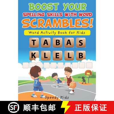 【3-4周达】Boost Your Spelling Skills with Word Scrambles! Word Activity Book for Kids[9781541934481]