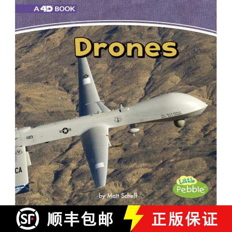 预订 Drones: A 4D Book [9781977101143]