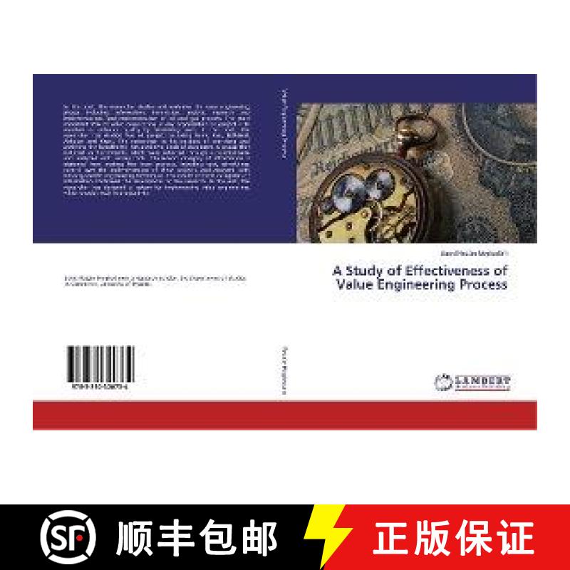 预订 A Study of Effectiveness of Value Engineering Process [9783330320734]