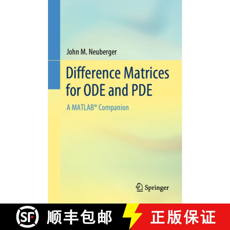 【3-4周达】Difference Matrices for ODE and PDE: A MATLAB (R) Companion [9783031119996]