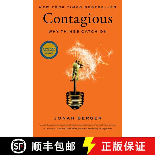 【3-4周达】精装 Contagious: Why Things Catch On [9781451686579]