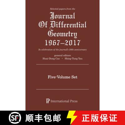 预订 精装 Selected Papers from the Journal of Differential Geometry 1967-2017, 5 Volume Set [9781571463395]