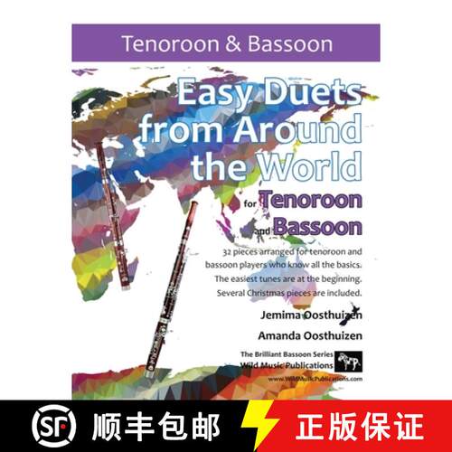 【3-4周达】Easy Duets from Around the World for Tenoroon and Bassoon: 32 exciting pieces arranged for... [9781914510182]