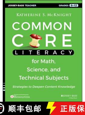 【3-4周达】Common Core Literacy For Math, Science, And Technical Subjects: Strategies To Deepen Conte... [9781118710203]
