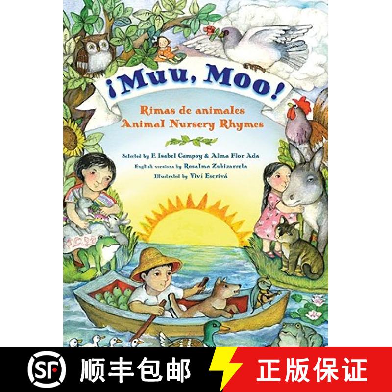【3-4周达】Muu, Moo! Rimas de Animales/Animal Nursery Rhymes: Bilingual English-Spanish [9780061346149]