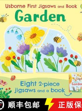 【3-4周达】Usborne First Jigsaws and Book: Garden [9781474998048]
