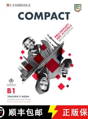 剑桥PET考试 教师书（带音频和可影印习题集） Compact Preliminary for Schools Teacher's Book with Downlo... [9781108349116]