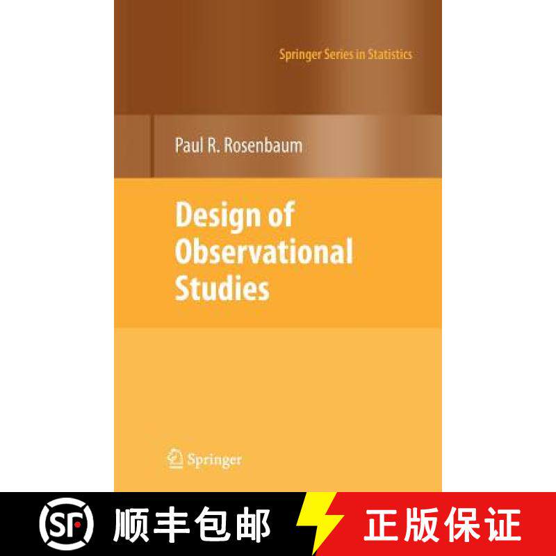 【3-4周达】Design of Observational Studies [9781461424864]