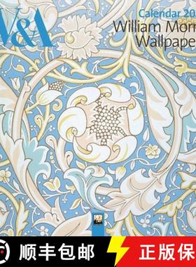 【3-4周达】V&a: William Morris Wallpapers Wall Calendar 2026 (Art Calendar) [9781835623794]