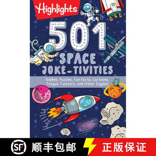 预订 501 Space Joke-tivities: Riddles, Puzzles, Fun Facts, Cartoons, Tongue Twisters, and Other Giggles! [9781644721254]