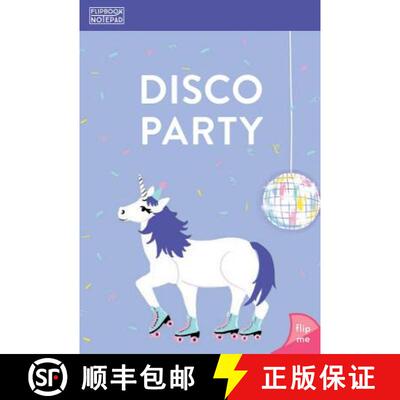 【3-4周达】Flipbook Notepad: Disco Party: (teen Gift, Stocking Stuffer, Party Favor, Secret Santa Gift) [9781452176598]