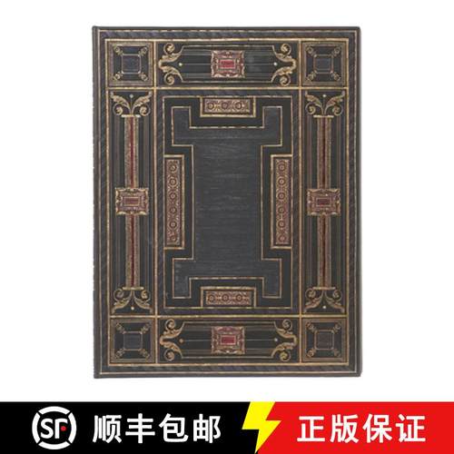【3-4周达】Paperblanks Onyx Asterales Hardcover Journal Ultra Unlined Elastic Band Closure 144 Pg 120... [9781439796139]