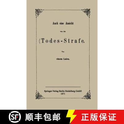 【3-4周达】Auch eine Ansicht von der Todes-Strafe [9783662408346]