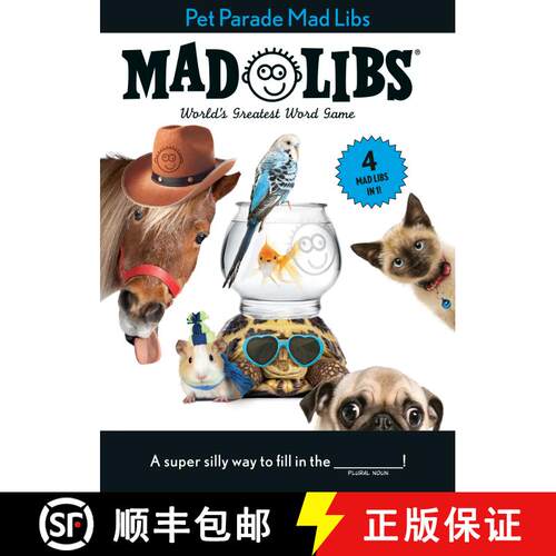 【3-4周达】Untitled 4-Book Animals Mad Libs Bind-Up: World's Greatest Word Game [9780593521533]