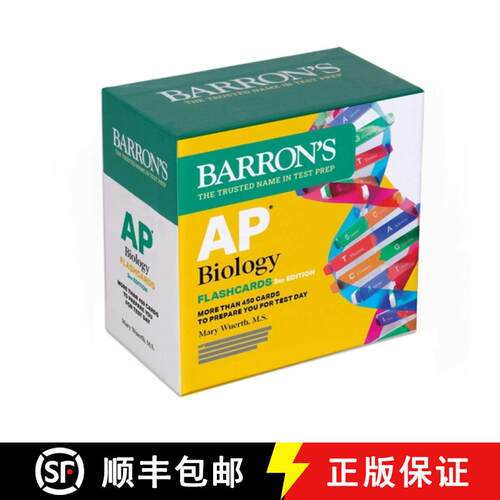 【3-4周达】AP Biology Flashcards, Third Edition: Up-to-Date Review (Barron's AP Prep) (Third Edition) [9798349700415]