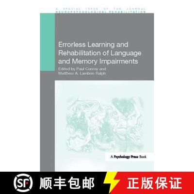【3-4周达】Errorless Learning and Rehabilitation of Language and Memory Impairments [9781138109179]