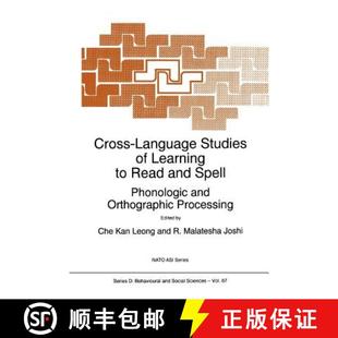 Phonologic 4周达 Studies Language Learning Spell Orthographic and Cross Read 9789048148103 Proces...