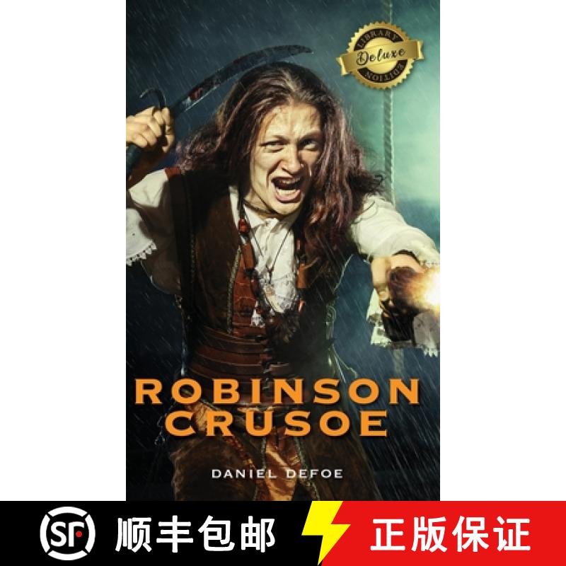 【2-3周达】Robinson Crusoe (Deluxe Library Edition) (Illustrated) [9781774379677]
