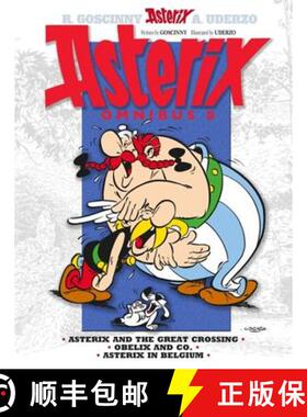 【3-4周达】Asterix: Asterix Omnibus 8: Asterix and The Great Crossing, Obelix and Co., Asterix in Bel... [9781444008388]