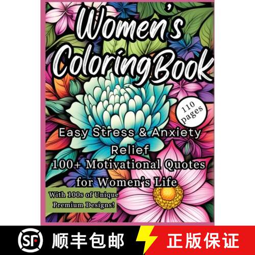 【3-4周达】Adult Coloring Book for Women [9789843553959]