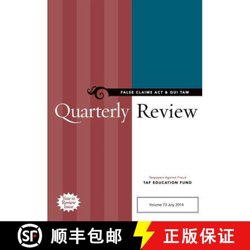 预订 False Claims Act & Qui Tam Quarterly Review [9780991523917]