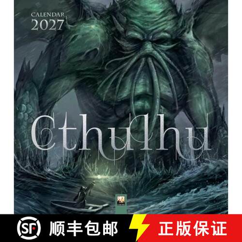 【3-4周达】Cthulhu Wall Calendar 2027 (Art Calendar) [9781806940189]