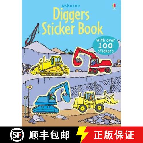 【3-4周达】First Sticker Book Diggers [9780746089392]