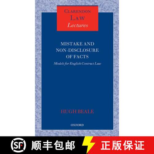 【3-4周达】精装 Mistake and Non-Disclosure of Fact: Models for English Contract Law [9780199593880]
