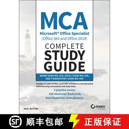 【3-4周达】Mca Microsoft Office Specialist Complete Study Guide (Office 365 And Office 2019): Exam Mo... [9781119718499]
