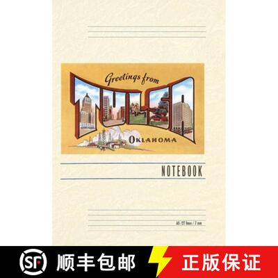 【3-4周达】Vintage Lined Notebook Greetings from Tulsa [9798385442461]